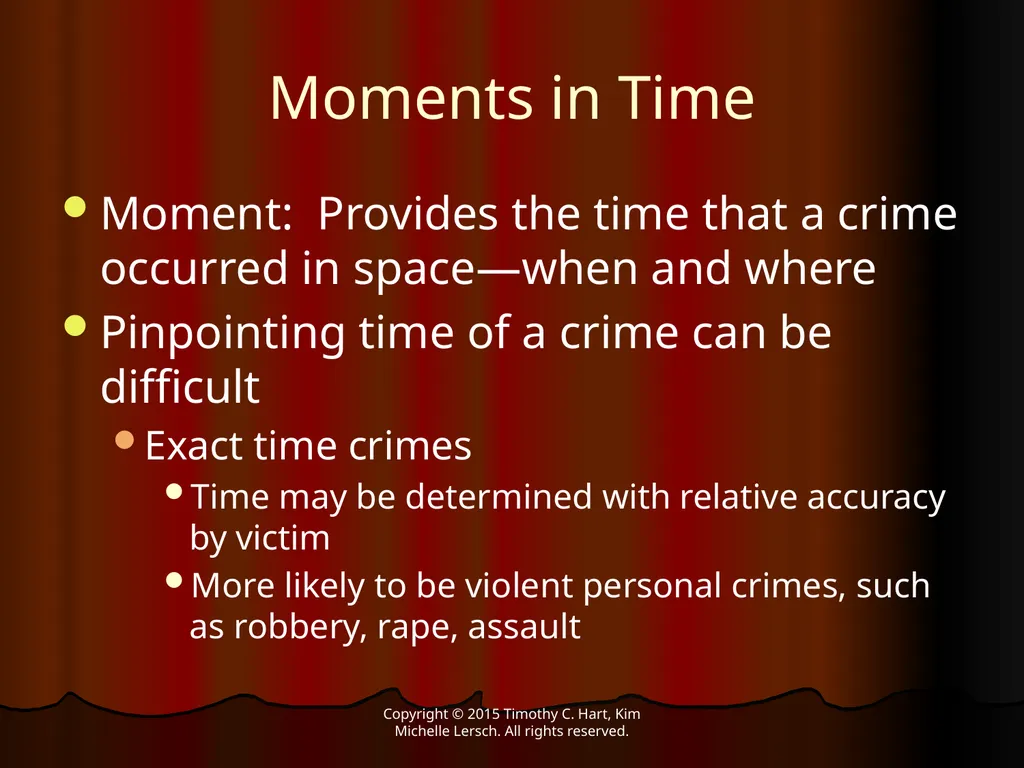 Space, Time, and Crime FOURTH EDITION Hart & - slide 10 of 11