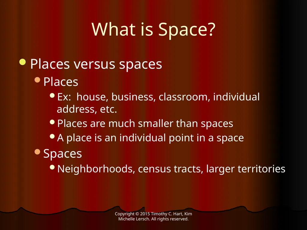Space, Time, and Crime FOURTH EDITION Hart & - slide 7 of 11