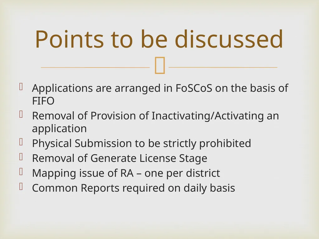 Food Safety Compliance System (FoSCoS) Major - slide 16 of 17