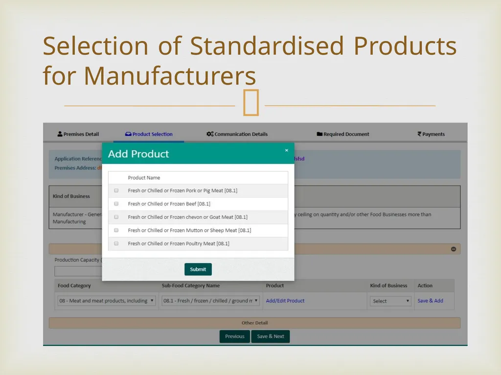 Food Safety Compliance System (FoSCoS) Major - slide 5 of 17