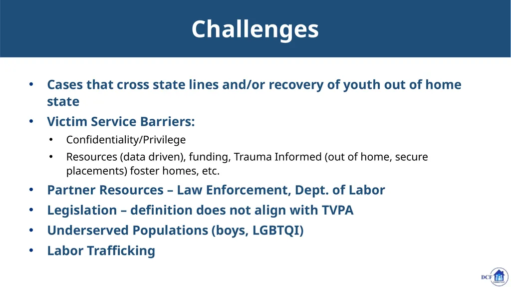 Connecticut’s Response to Child Trafficking - slide 76 of 80