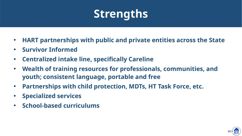 Connecticut’s Response to Child Trafficking - slide 75 of 80
