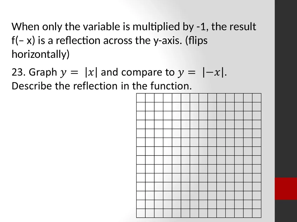 Identify the type of function represented by the - slide 9 of 11