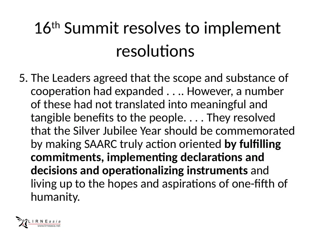 Telecom connectivity within SAARC Rohan Samarajiva - slide 14 of 14