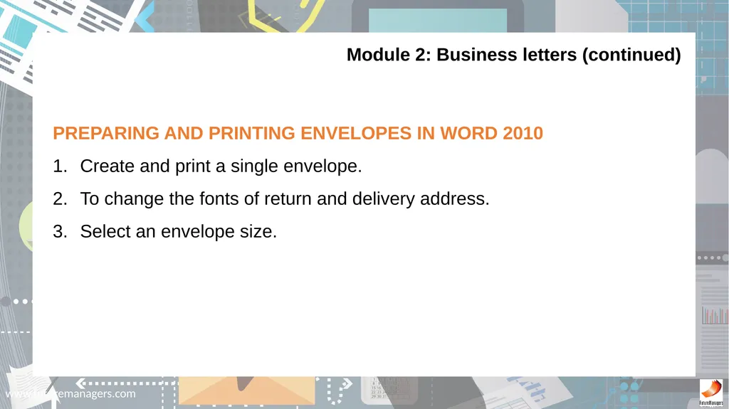 Information Processing N6 www.futuremanagers.com - slide 16 of 31