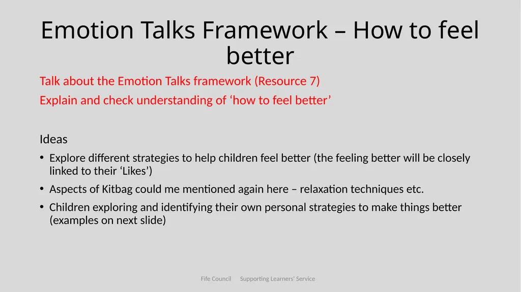 Emotional Understanding and Regulation Featuring - slide 30 of 71