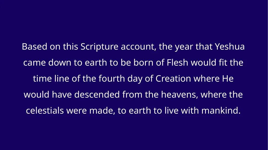 WHEN WAS YESHUA BORN? Evidence Based on Scriptural - slide 387 of 409