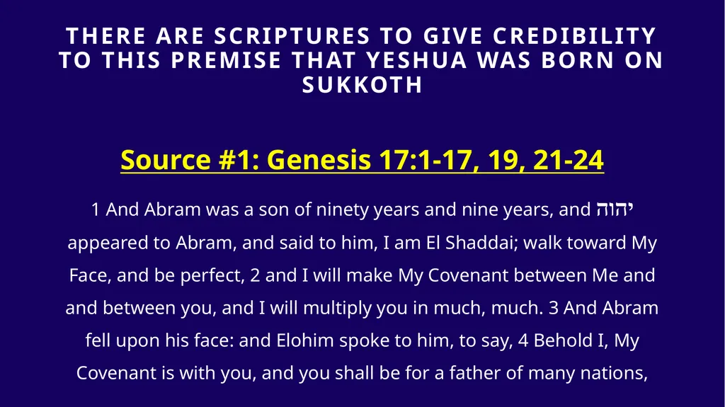 WHEN WAS YESHUA BORN? Evidence Based on Scriptural - slide 123 of 409