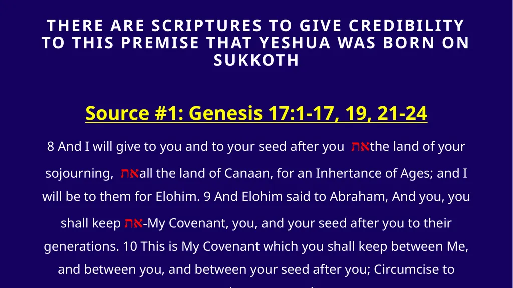 WHEN WAS YESHUA BORN? Evidence Based on Scriptural - slide 125 of 409