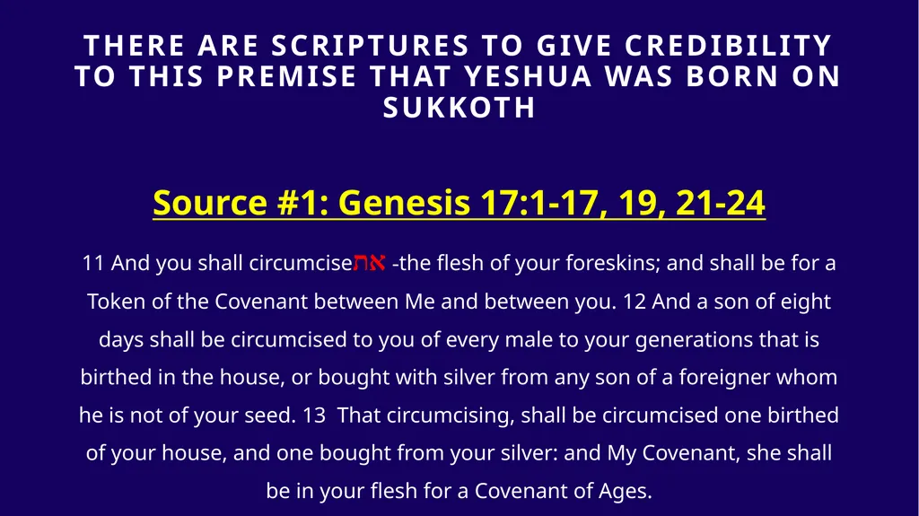 WHEN WAS YESHUA BORN? Evidence Based on Scriptural - slide 126 of 409
