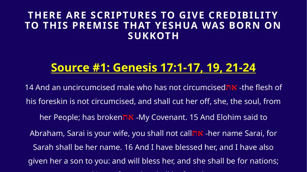 WHEN WAS YESHUA BORN? Evidence Based on Scriptural - slide 127 of 409