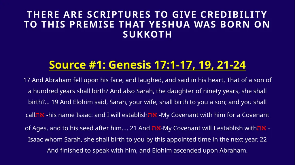 WHEN WAS YESHUA BORN? Evidence Based on Scriptural - slide 128 of 409