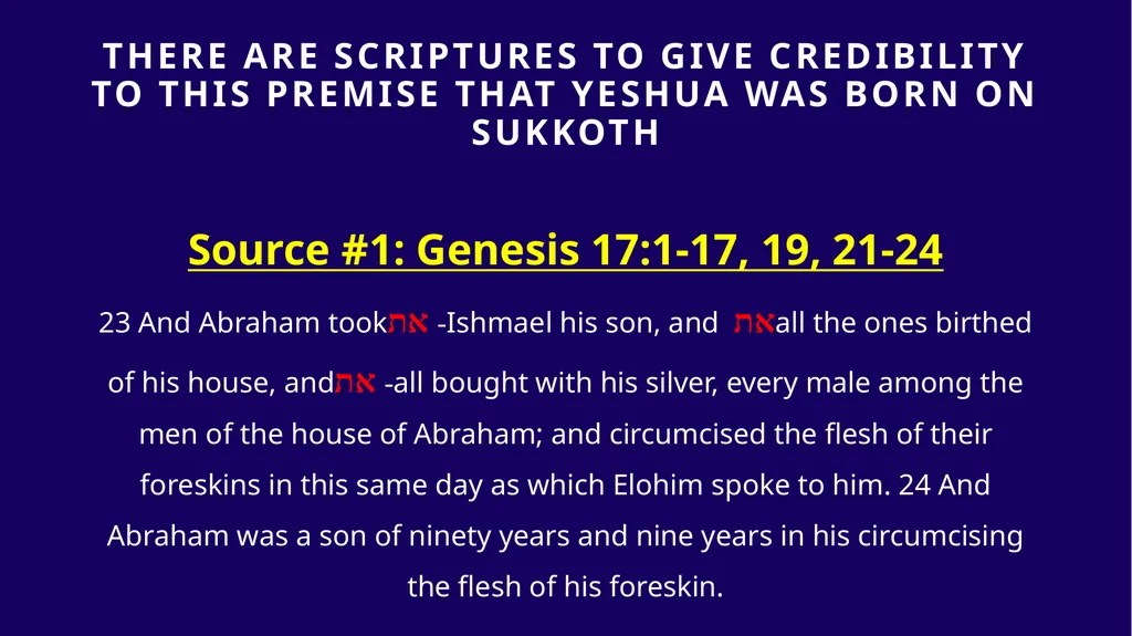 WHEN WAS YESHUA BORN? Evidence Based on Scriptural - slide 129 of 409