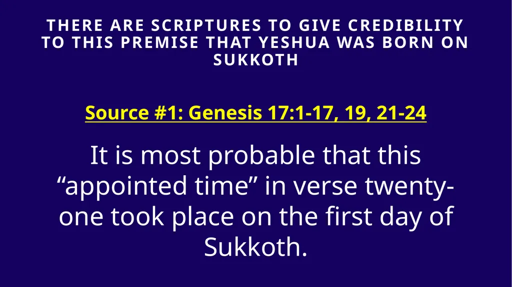 WHEN WAS YESHUA BORN? Evidence Based on Scriptural - slide 130 of 409