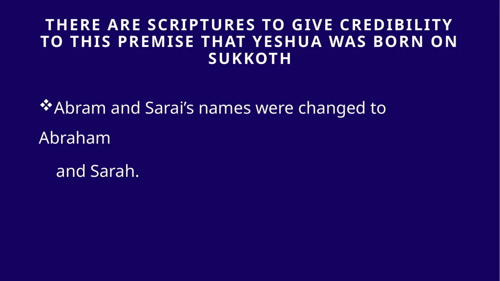 WHEN WAS YESHUA BORN? Evidence Based on Scriptural - slide 132 of 409