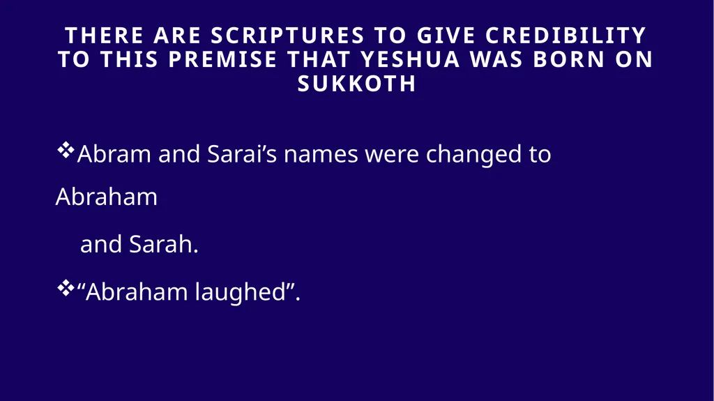 WHEN WAS YESHUA BORN? Evidence Based on Scriptural - slide 133 of 409