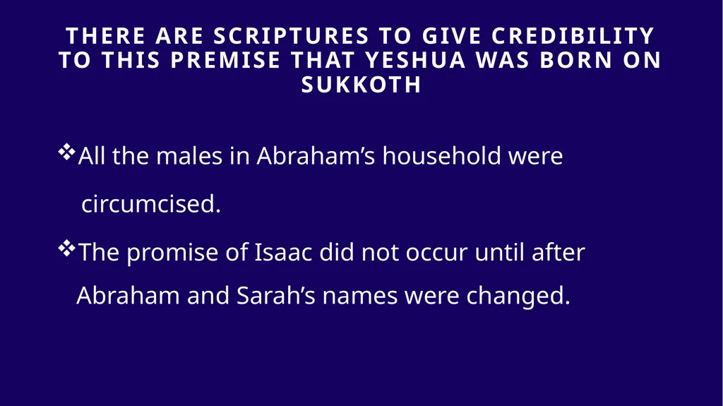 WHEN WAS YESHUA BORN? Evidence Based on Scriptural - slide 136 of 409