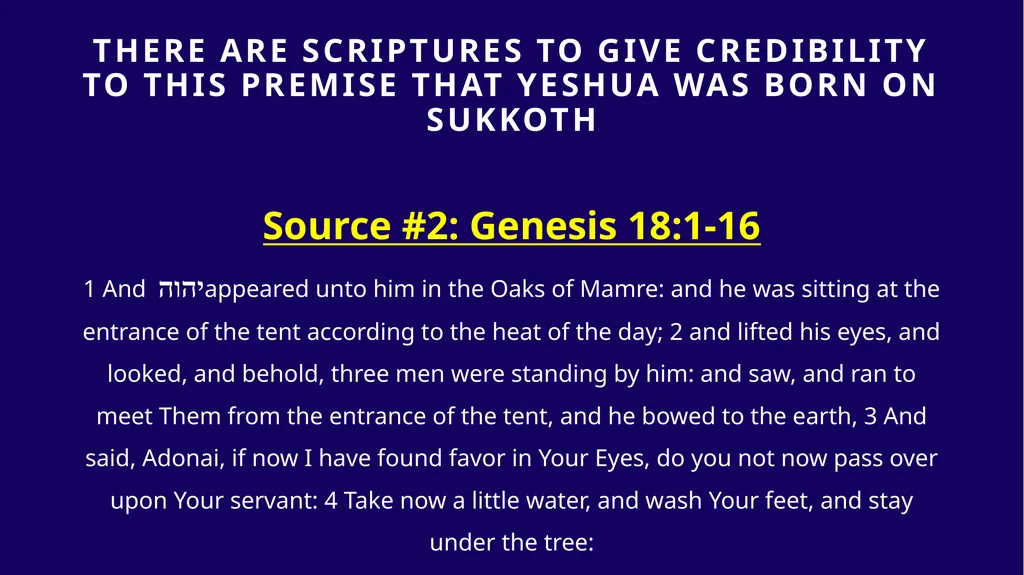 WHEN WAS YESHUA BORN? Evidence Based on Scriptural - slide 146 of 409