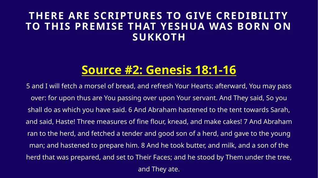WHEN WAS YESHUA BORN? Evidence Based on Scriptural - slide 147 of 409