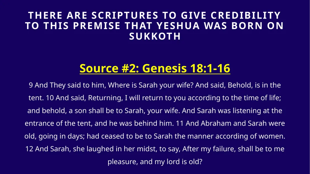 WHEN WAS YESHUA BORN? Evidence Based on Scriptural - slide 148 of 409