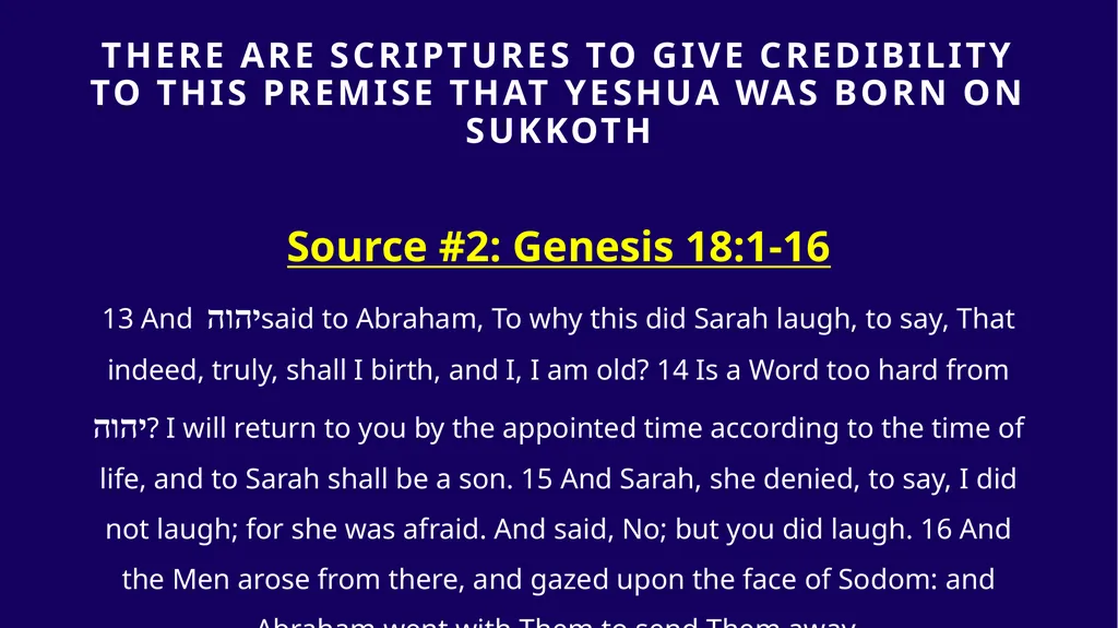 WHEN WAS YESHUA BORN? Evidence Based on Scriptural - slide 149 of 409