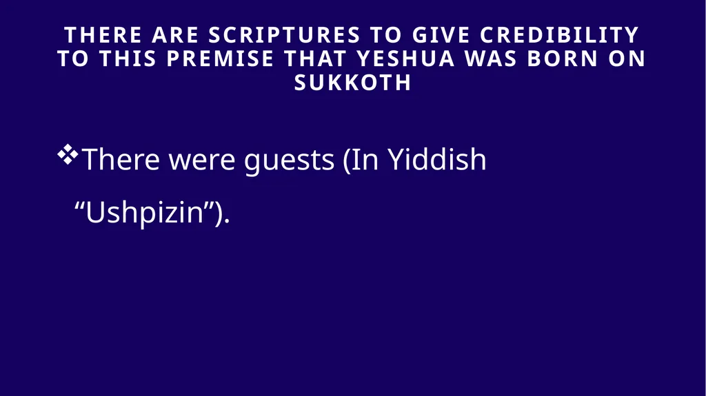WHEN WAS YESHUA BORN? Evidence Based on Scriptural - slide 153 of 409