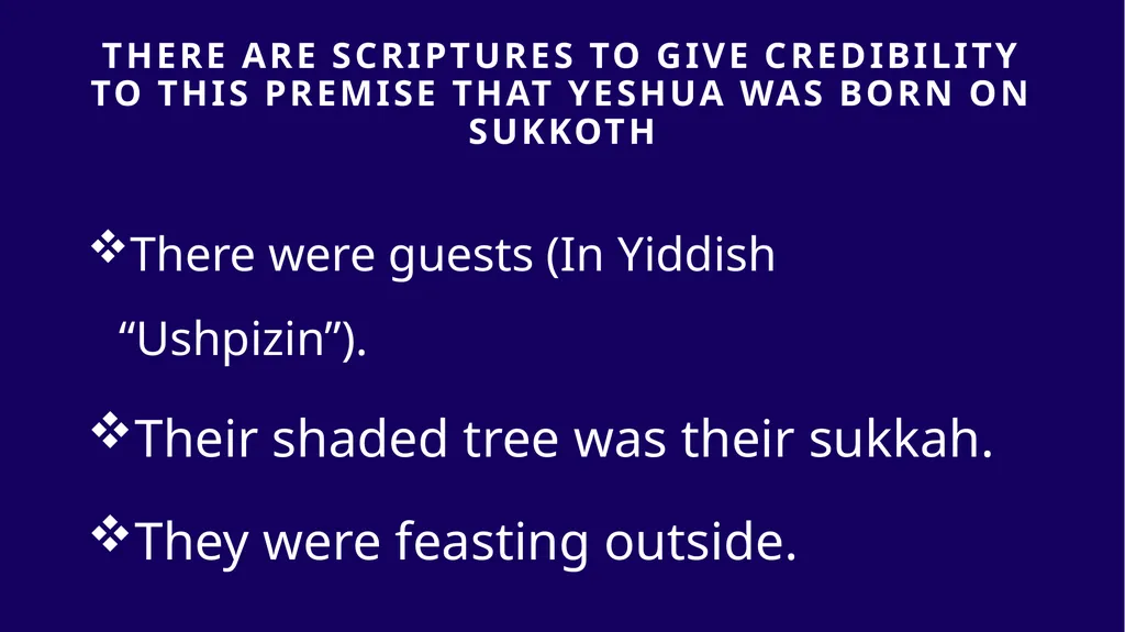 WHEN WAS YESHUA BORN? Evidence Based on Scriptural - slide 155 of 409