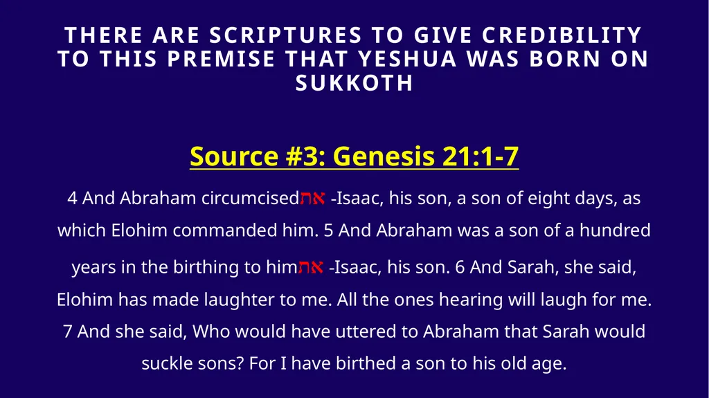 WHEN WAS YESHUA BORN? Evidence Based on Scriptural - slide 161 of 409