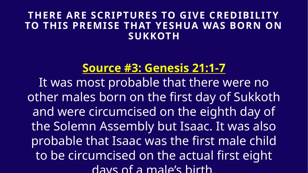 WHEN WAS YESHUA BORN? Evidence Based on Scriptural - slide 163 of 409