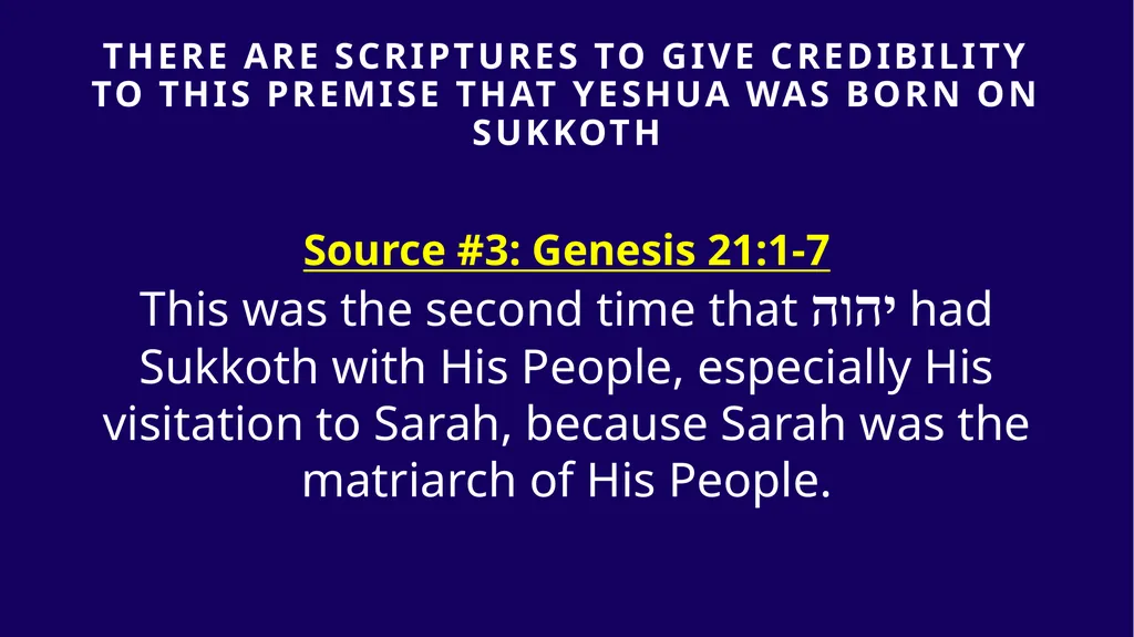 WHEN WAS YESHUA BORN? Evidence Based on Scriptural - slide 164 of 409