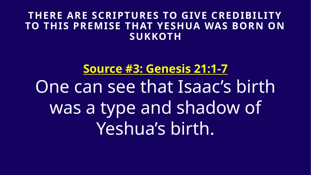WHEN WAS YESHUA BORN? Evidence Based on Scriptural - slide 165 of 409