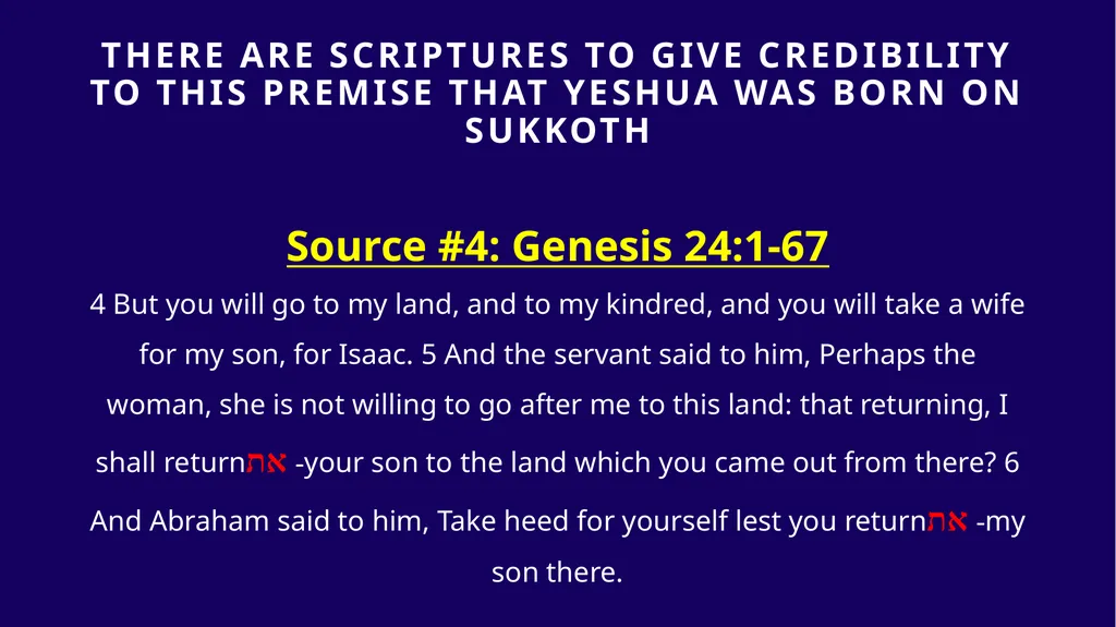 WHEN WAS YESHUA BORN? Evidence Based on Scriptural - slide 186 of 409