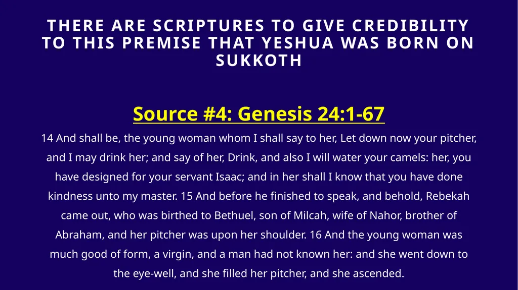 WHEN WAS YESHUA BORN? Evidence Based on Scriptural - slide 189 of 409