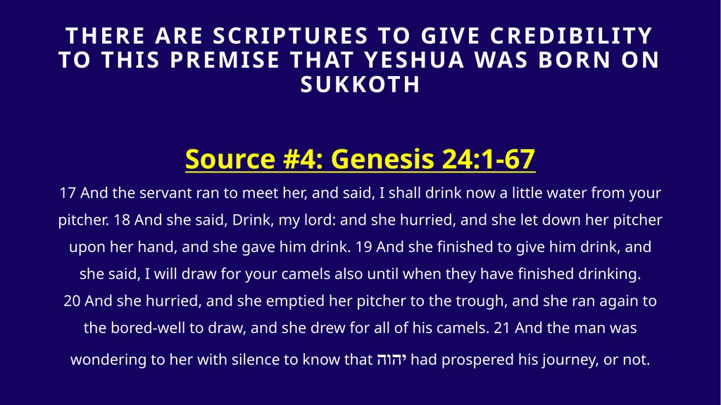 WHEN WAS YESHUA BORN? Evidence Based on Scriptural - slide 190 of 409