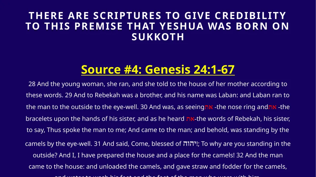 WHEN WAS YESHUA BORN? Evidence Based on Scriptural - slide 192 of 409