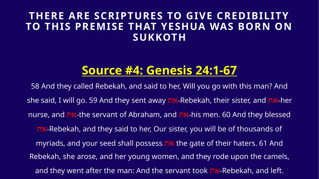 WHEN WAS YESHUA BORN? Evidence Based on Scriptural - slide 198 of 409