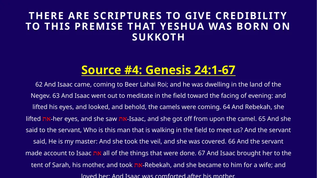 WHEN WAS YESHUA BORN? Evidence Based on Scriptural - slide 199 of 409