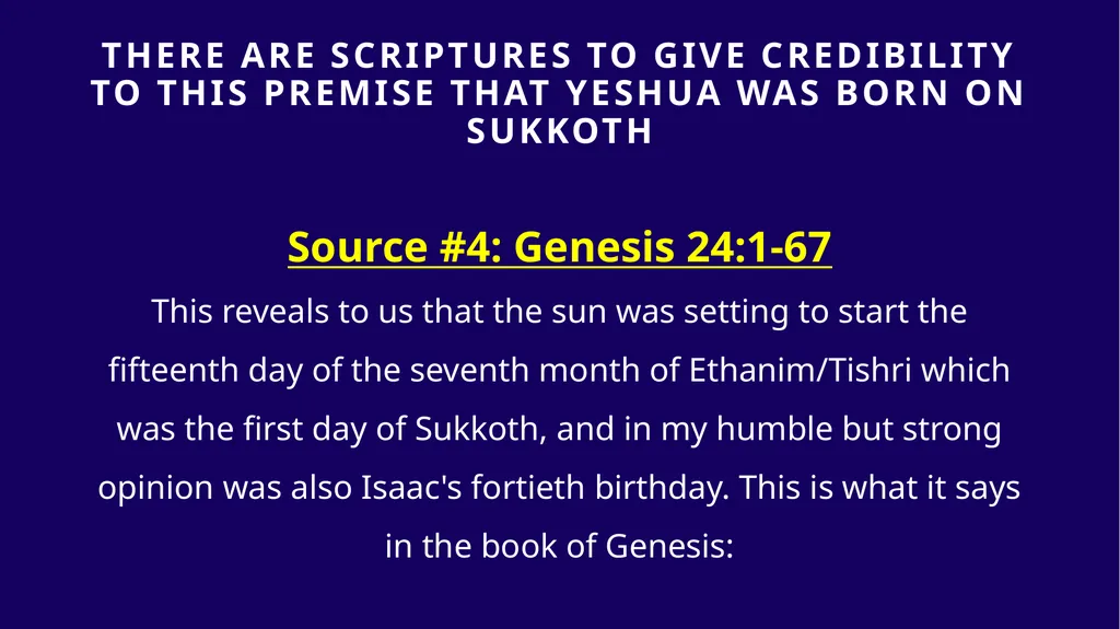 WHEN WAS YESHUA BORN? Evidence Based on Scriptural - slide 200 of 409