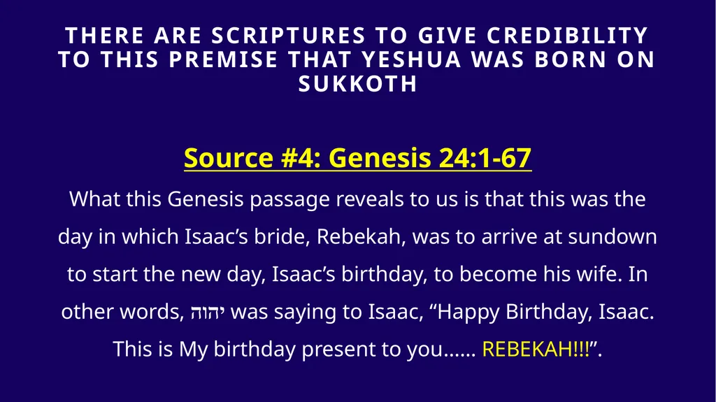 WHEN WAS YESHUA BORN? Evidence Based on Scriptural - slide 202 of 409