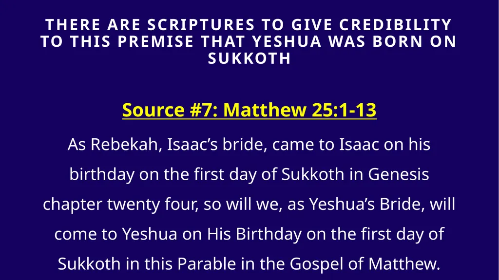 WHEN WAS YESHUA BORN? Evidence Based on Scriptural - slide 246 of 409
