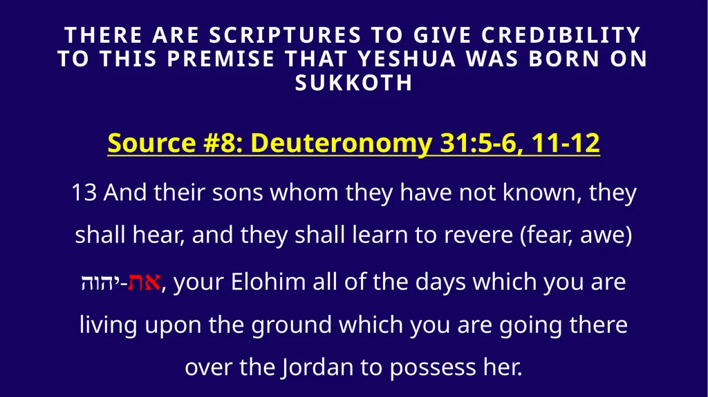 WHEN WAS YESHUA BORN? Evidence Based on Scriptural - slide 252 of 409
