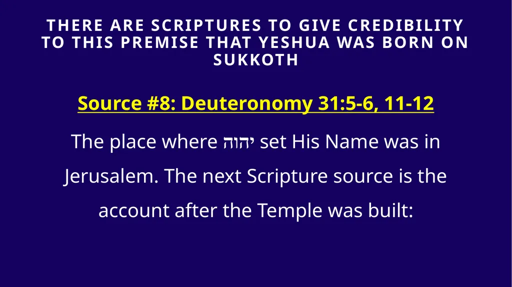 WHEN WAS YESHUA BORN? Evidence Based on Scriptural - slide 253 of 409