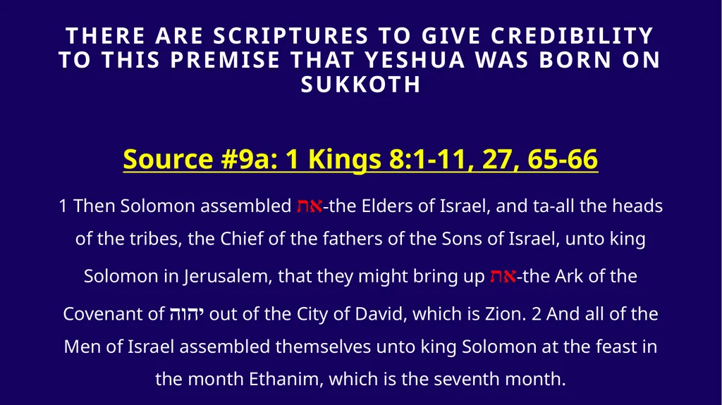 WHEN WAS YESHUA BORN? Evidence Based on Scriptural - slide 257 of 409