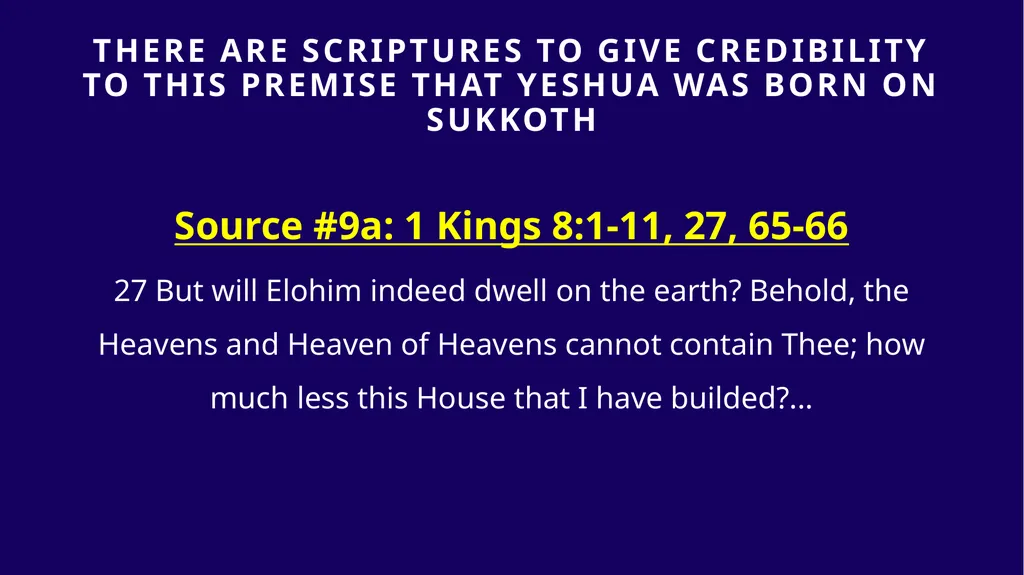 WHEN WAS YESHUA BORN? Evidence Based on Scriptural - slide 261 of 409