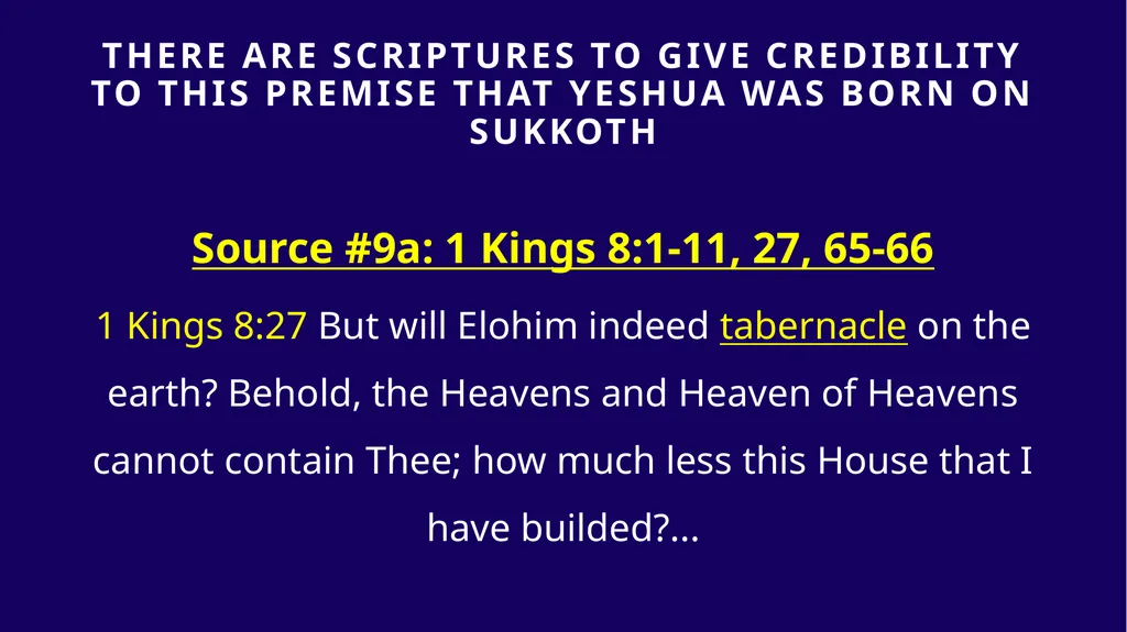 WHEN WAS YESHUA BORN? Evidence Based on Scriptural - slide 280 of 409