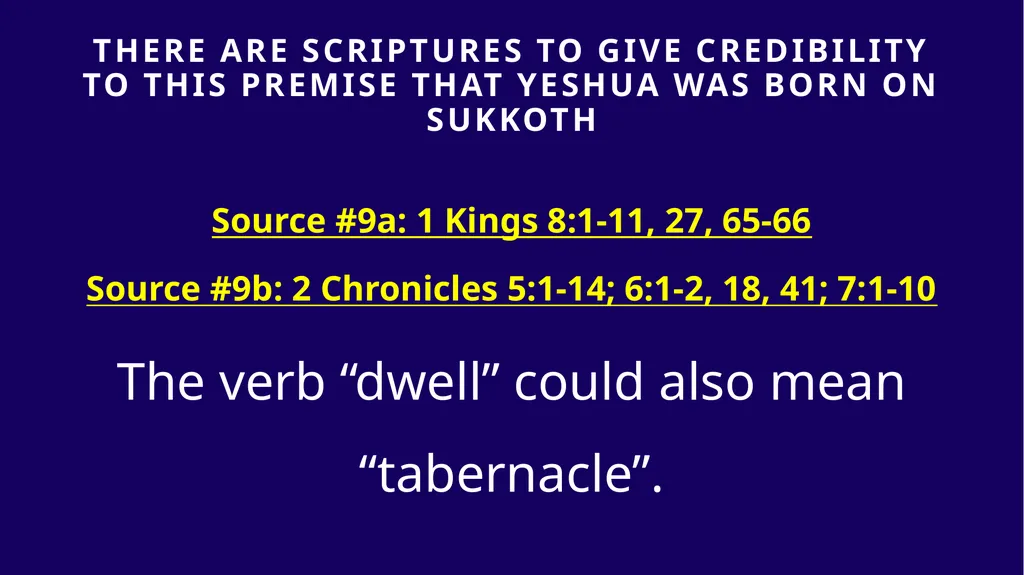 WHEN WAS YESHUA BORN? Evidence Based on Scriptural - slide 282 of 409
