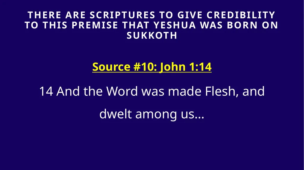 WHEN WAS YESHUA BORN? Evidence Based on Scriptural - slide 289 of 409