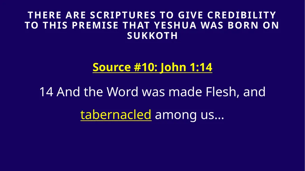 WHEN WAS YESHUA BORN? Evidence Based on Scriptural - slide 291 of 409