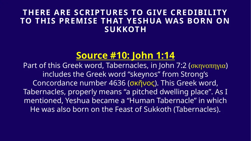 WHEN WAS YESHUA BORN? Evidence Based on Scriptural - slide 304 of 409