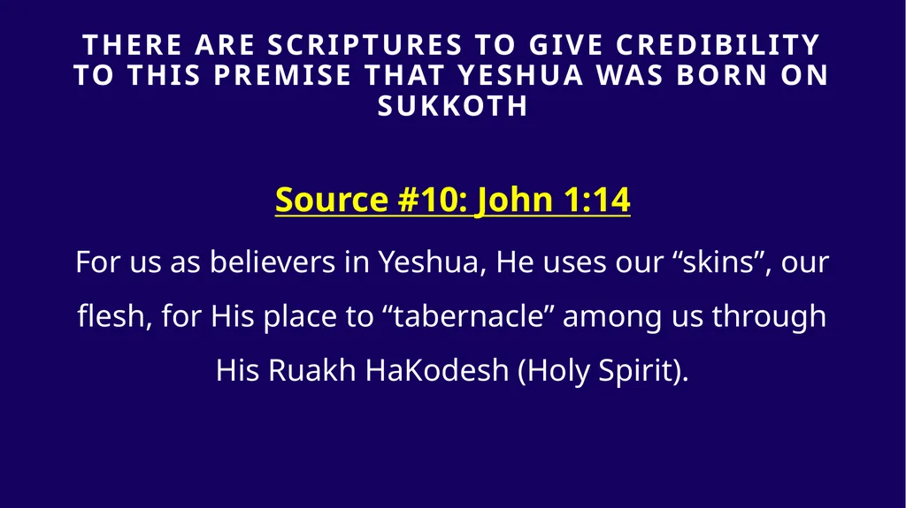WHEN WAS YESHUA BORN? Evidence Based on Scriptural - slide 309 of 409